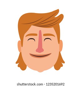 Man with long hair smiling
