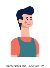 man with long neck icon