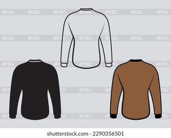 Man Long Sleeve Vector T-Shirt Design, Long Sleeve Silhouette svg