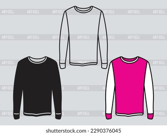 Man Long Sleeve Vector T-Shirt Design, Long Sleeve Silhouette