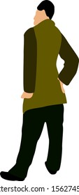 Vector de ilustración con aspecto masculino sobre fondo blanco.