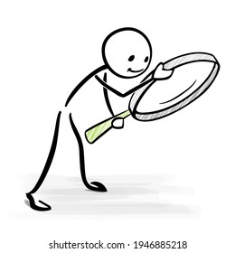 Stick Figure With Magnifying Glass Images Stock Photos Vectors Shutterstock