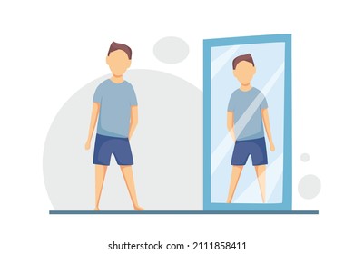 1,285 Woman Looking Full Length Mirror Images, Stock Photos & Vectors 