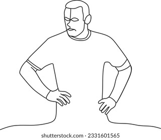 a man looks in the style of a leader