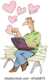 man in love