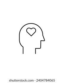 man with love icon, vector best line icon.