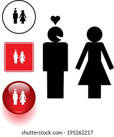 man in love with woman