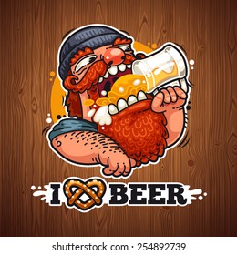 Man Loves Beer Poster