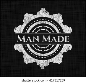 Man Made chalkboard emblem
