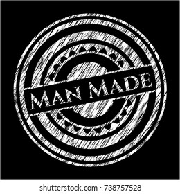 Man Made with chalkboard texture