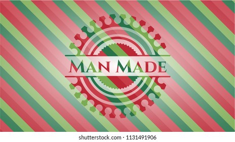 Man Made christmas emblem.