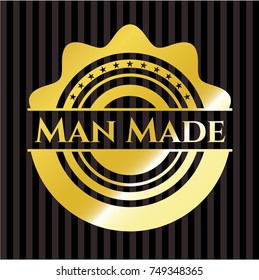 Man Made gold badge