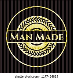 Man Made gold emblem