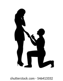 Man makes a marriage proposal for  girl