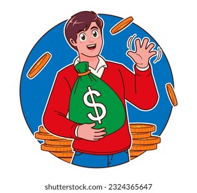  A man makes a lot of money