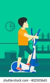 Man making exercises.