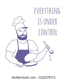 Man making pancakes