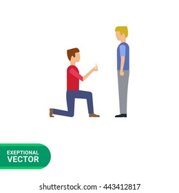 Man making proposal