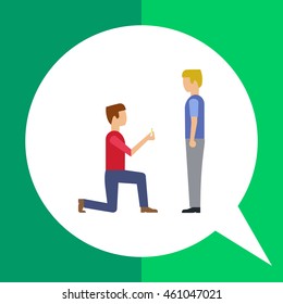 Man making proposal