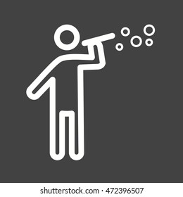 Man Making Soap Bubbles