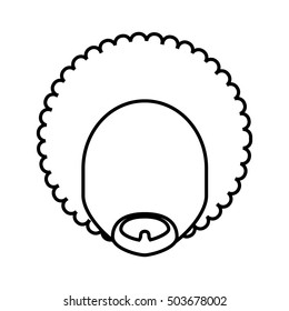 man male avatar line icon vector illustration design