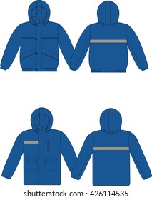 Man male winter jackets set
