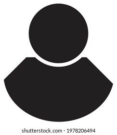 A man (male) without face icon with black color - Team illustration