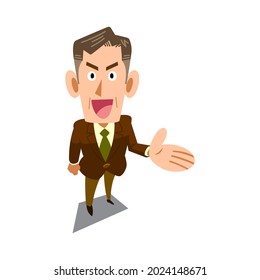 A Man in managerial positions to introduce