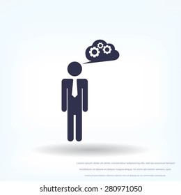 man and mark icon