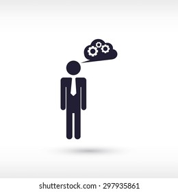 man and mark icon