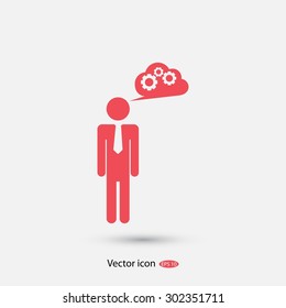 man and mark icon