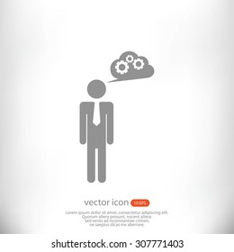 man and mark icon