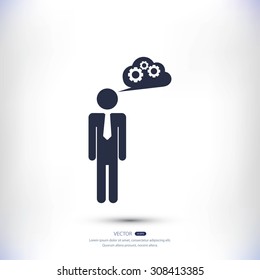 man and mark icon