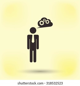 man and mark icon