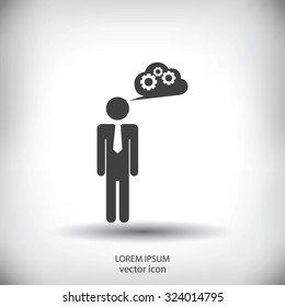 man and mark icon