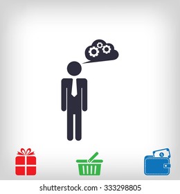 man and mark icon