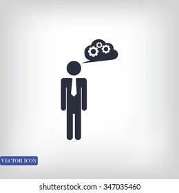man and mark icon