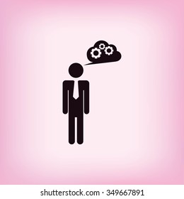 man and mark icon