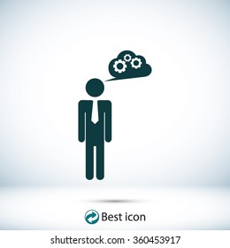 man and mark icon