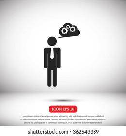 man and mark icon