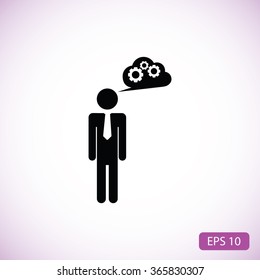 man and mark icon