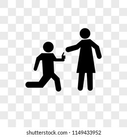 Man in marriage proposal position on his knee offering a ring in front of his girlfriend vector icon on transparent background, Man in marriage proposal position on his knee offering a ring in front