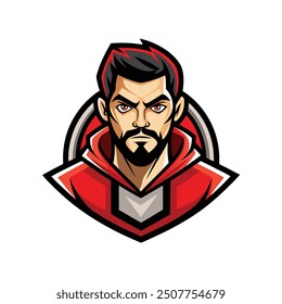 Man mascot logo icon man head vector design
