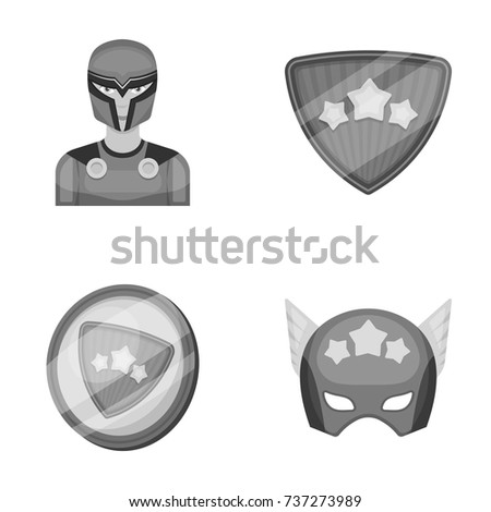 Man, mask, cloak, and other web icon in monochrome style.Costume, superhero, superforce, icons in set collection.