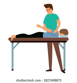 Man masseur icon. Cartoon of man masseur vector icon for web design isolated on white background