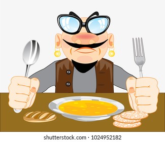 Man for meal