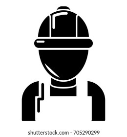Man mechanic icon. Simple illustration of man mechanic vector icon for web