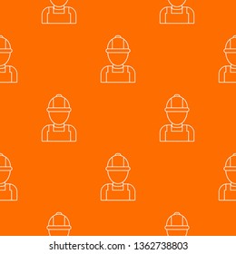 Man mechanic pattern vector orange for any web design best