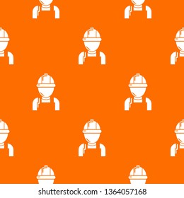 Man mechanic pattern vector orange for any web design best
