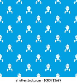 Man mechanic pattern vector seamless blue repeat for any use